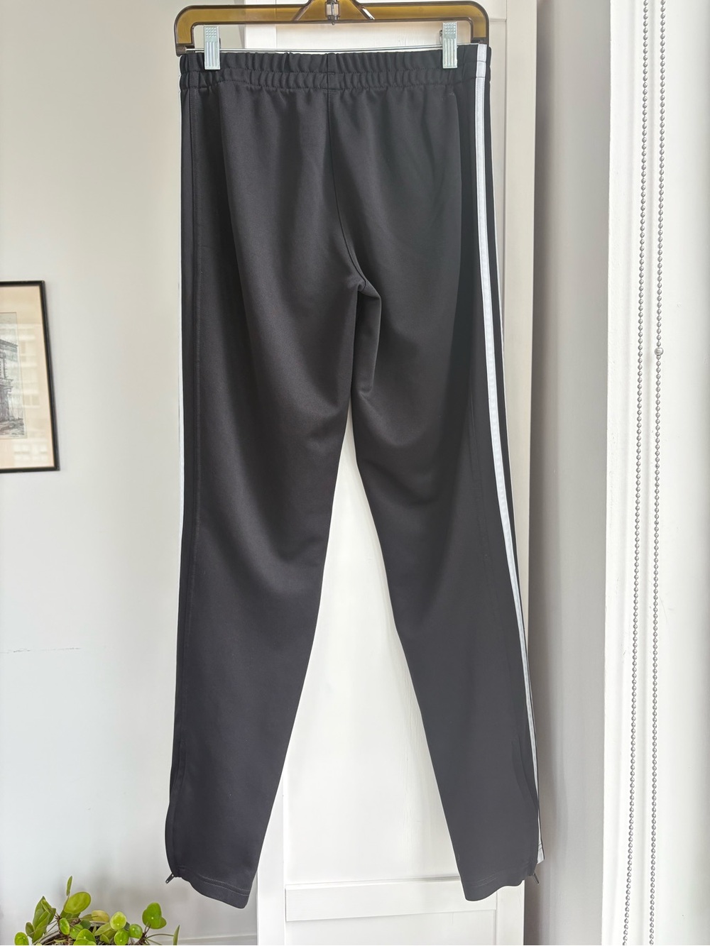 Adidas Women’s Black Track Pants with Zippers at Ankle Athleisure Sporty Size M - Picture 3 of 9